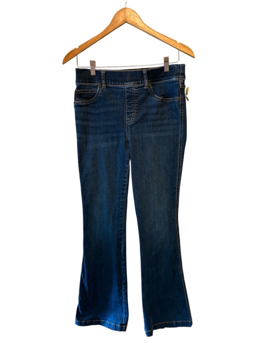Spanx SPANXshape EveryWear Flare Pull On Dark Wash Blue Jeans Womens Size Medium
